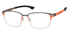 Ic! Berlin® Kenny Graphite-Flame Valley 53 Eyeglasses