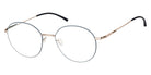 Ic! Berlin® Sia Bronze-Taubenblau Circle 50 Eyeglasses
