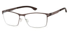 Ic! Berlin® Stuart L Teak 55 Eyeglasses
