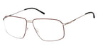 Ic! Berlin® Teo Shiny Graphite-Kindey Bean Circle 55 Eyeglasses