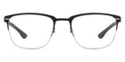 Ic! Berlin® The Lone Wolf Large Black Pearl 53 Eyeglasses