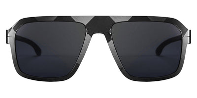 Ic! Berlin® FLX_S03 Raw Night Black Nylon 57 Sunglasses