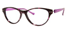 iGreen® V-4.67 Eyeglasses - 582 - Dark Violet Glitter Transparent