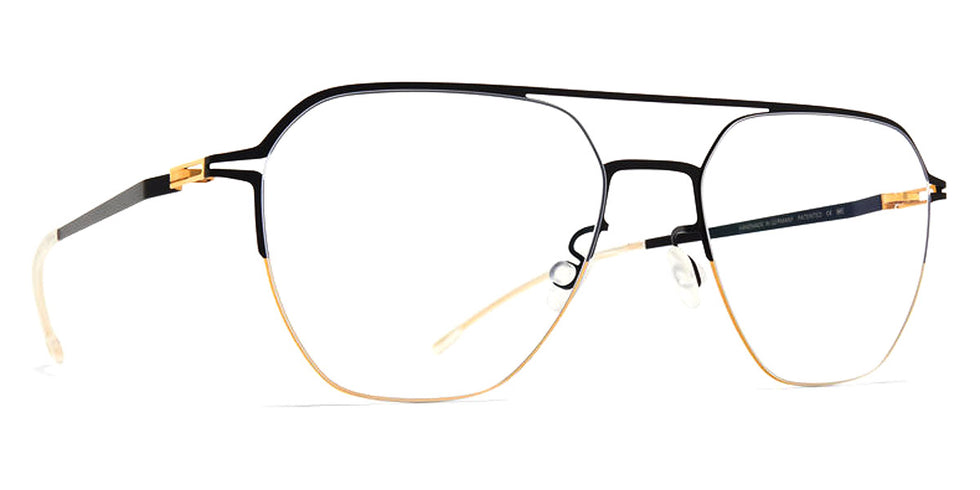 Mykita® IMBA  MYK IMBA Gold/Jet Black 53 - MYK IMBA Gold/Jet Black Eyeglasses