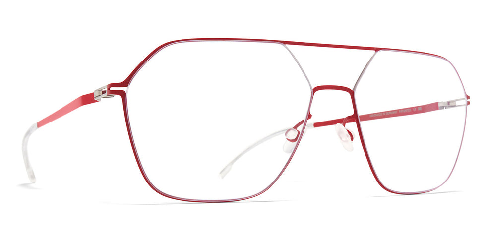 Mykita® JELVA MYK JELVA Goji Red/Silver 57 - Goji Red/Silver Eyeglasses