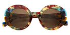 J.F. Rey® Chiara Oversized Sunglasses - Green Tortoiseshell/Blue Gray