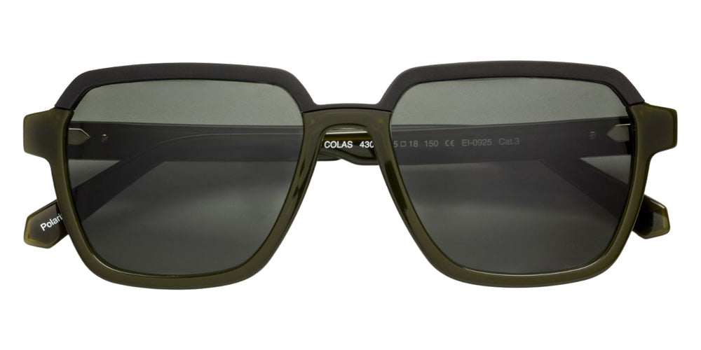 J.F. Rey® Colas Geometric Sunglasses - Aluminium Matte Black/Khaki/Gray Ar