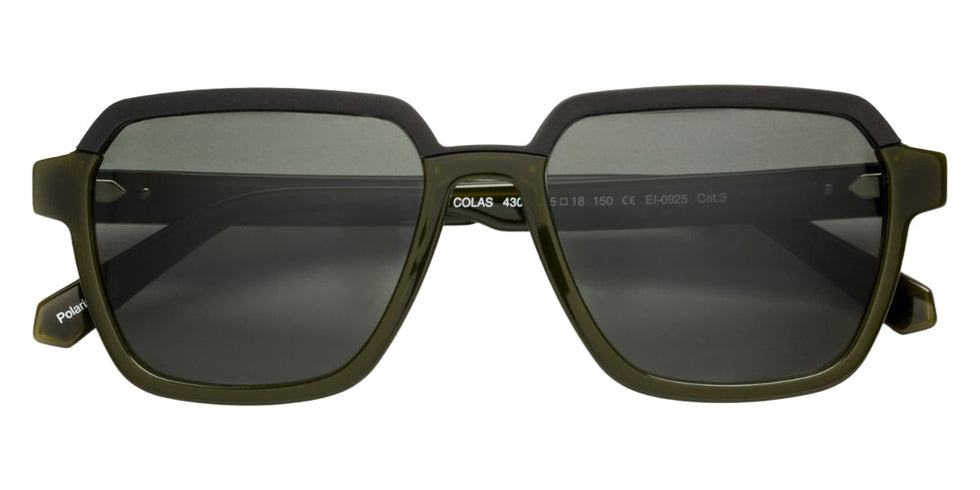J.F. Rey® Colas Geometric Sunglasses - Aluminium Matte Black/Khaki/Gray Ar