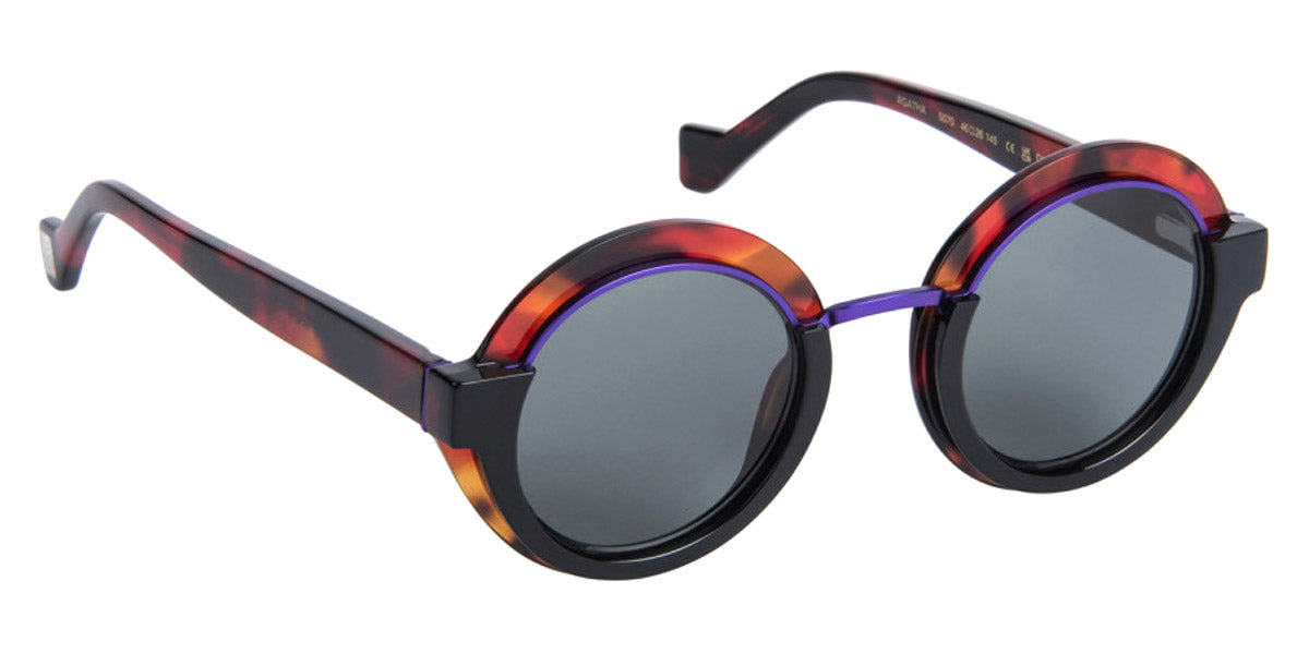 J.F. Rey® Agatha Sun JFR Agatha 5070 46 - 5070 Demi Orange / Black Gl Sunglasses