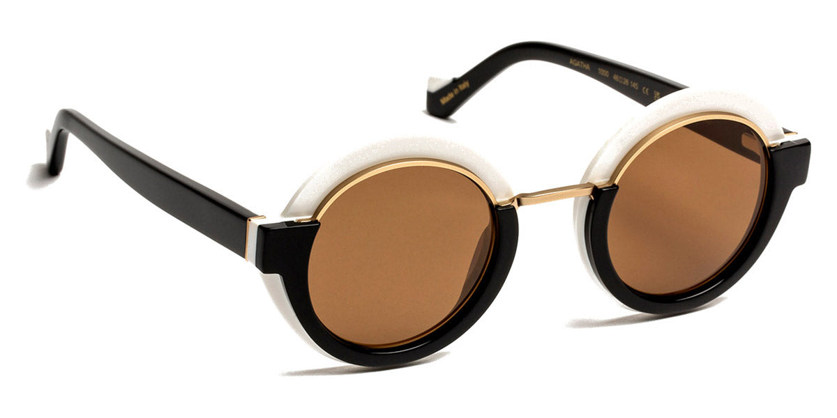 J.F. Rey® Agatha JFR Agatha 1000 46 - 1000 White/Black Sunglasses