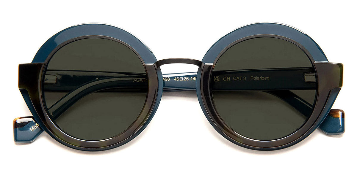 J.F. Rey® Agatha JFR Agatha 4498 46 - 4498 Green Peacock/Demi Sunglasses