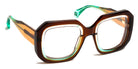 J.F. Rey® Alaska JFR Alaska 9741 50 - 9741 Hazelnut/Green Mint Eyeglasses