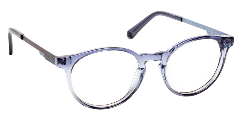 J.F. Rey® Albert Round Eyeglasses - Gradient Gray Blue/Gray