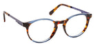 J.F. Rey® Albert Round Eyeglasses - Blue Tortoiseshell