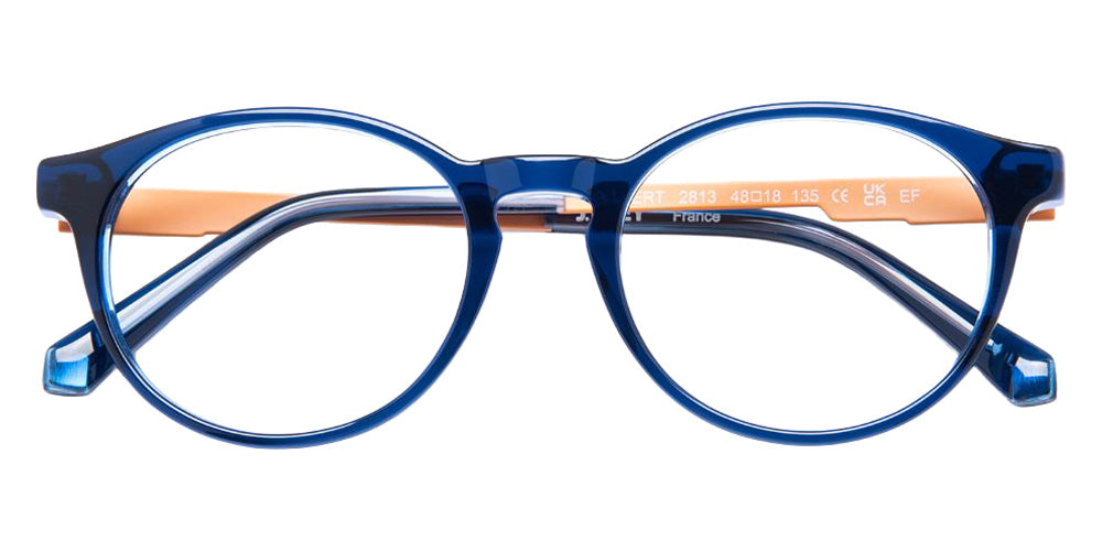 J.F. Rey® Albert Round Eyeglasses - Blue/Gray/Orange