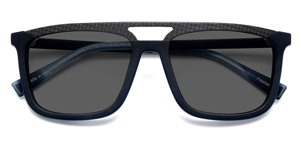 J.F. Rey® Anderson JFR Anderson 0828 56 - 0828 Carbon Black/Blue Sunglasses