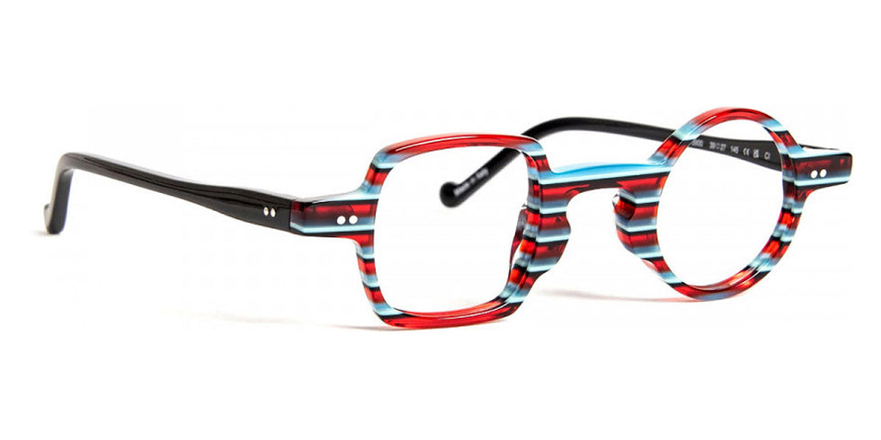 J.F. Rey® Andy JFR Andy 3900 39 - 3900 Red Striped Eyeglasses