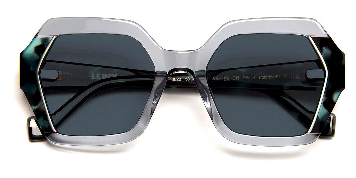 J.F. Rey® April JFR April 0828 53 - 0828 Black/Blue Pale Sunglasses