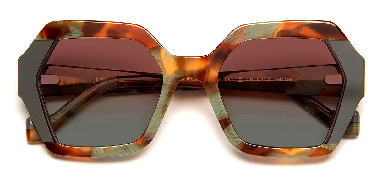 J.F. Rey® April JFR April 2252 53 - 2252 Green Water/Orange Sunglasses