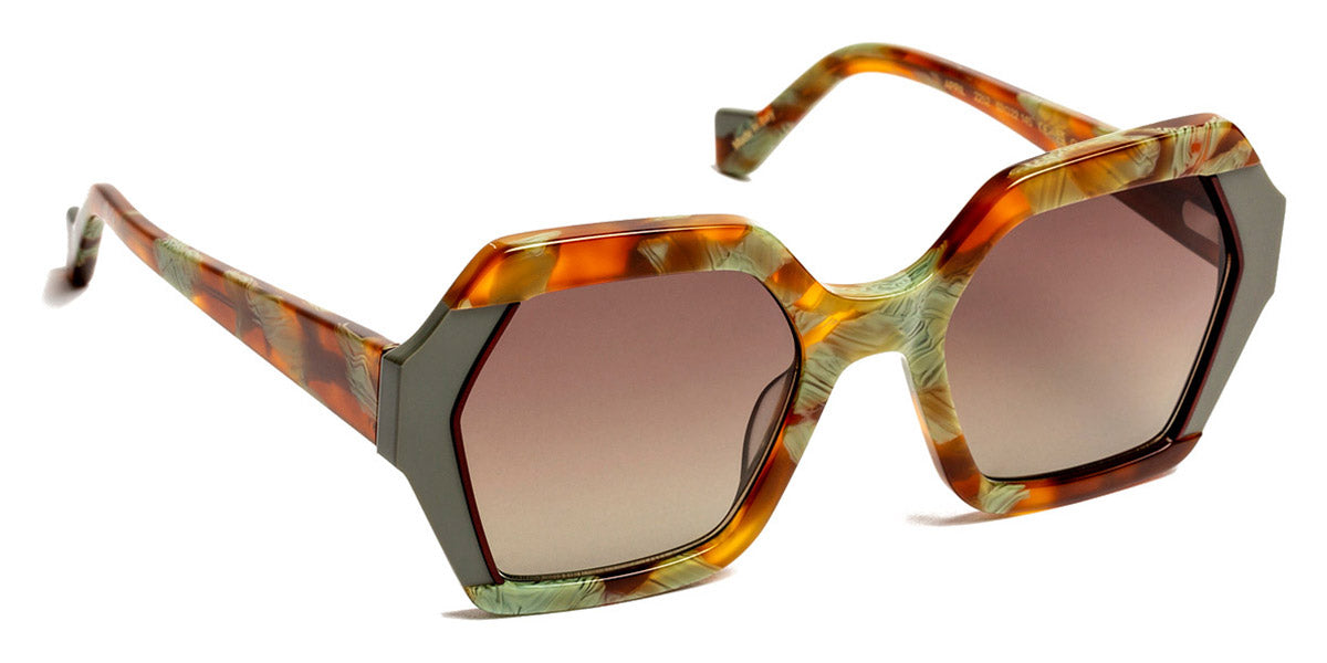 J.F. Rey® April JFR April 2252 53 - 2252 Green Water/Orange Sunglasses