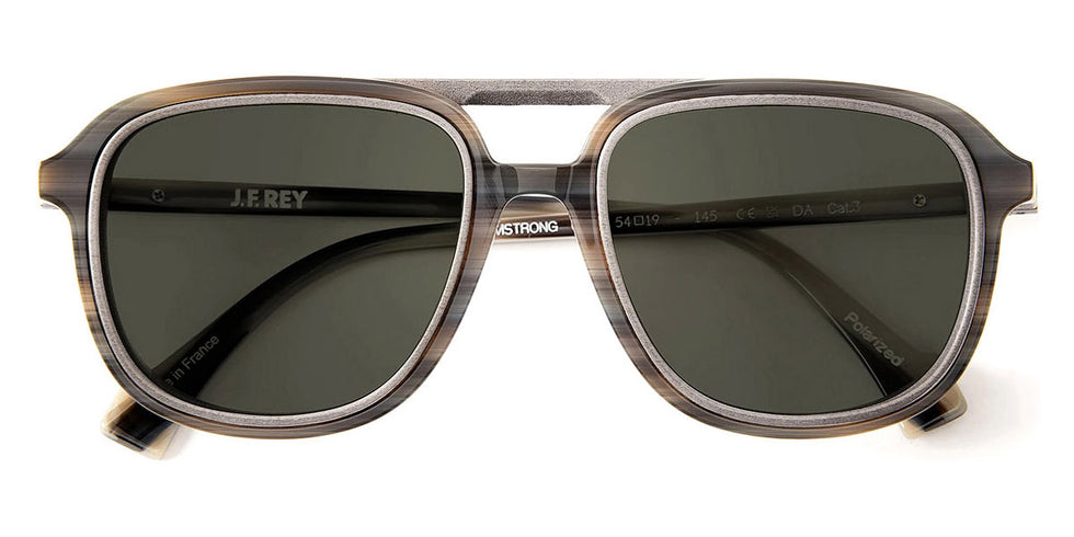 J.F. Rey® Armstrong JFR Armstrong 0802 54 - 0802 Black Marbled/Gray GL Sunglasses