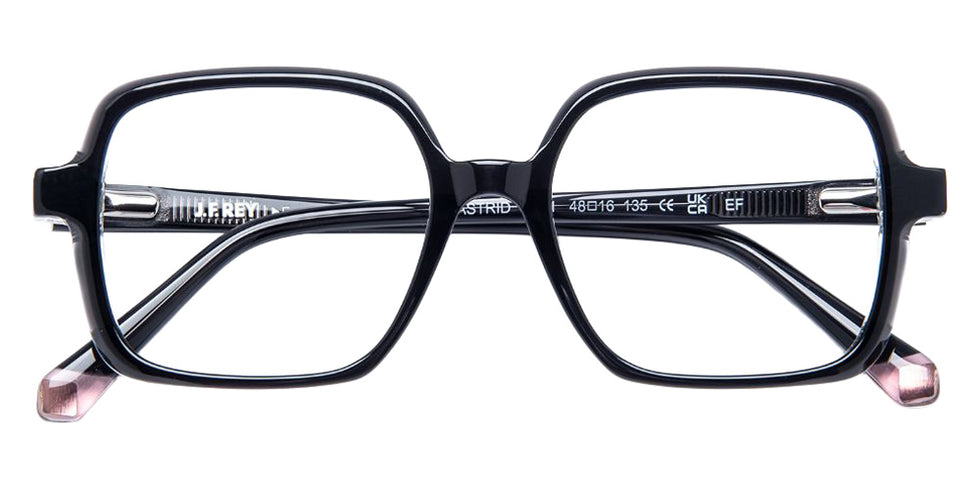 J.F. Rey® Astrid Oversized Eyeglasses - Gray Dark/Cristal/Pink