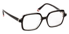J.F. Rey® Astrid Oversized Eyeglasses - Gray Dark/Cristal/Pink