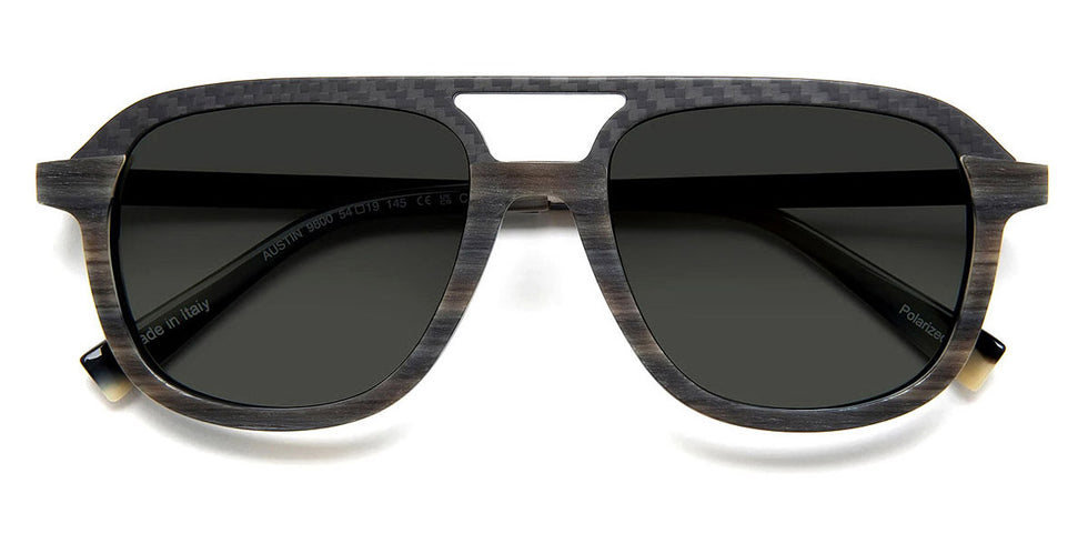 J.F. Rey® Austin JFR Austin 9800 54 - 9800 Carbon Demi/Black Sunglasses
