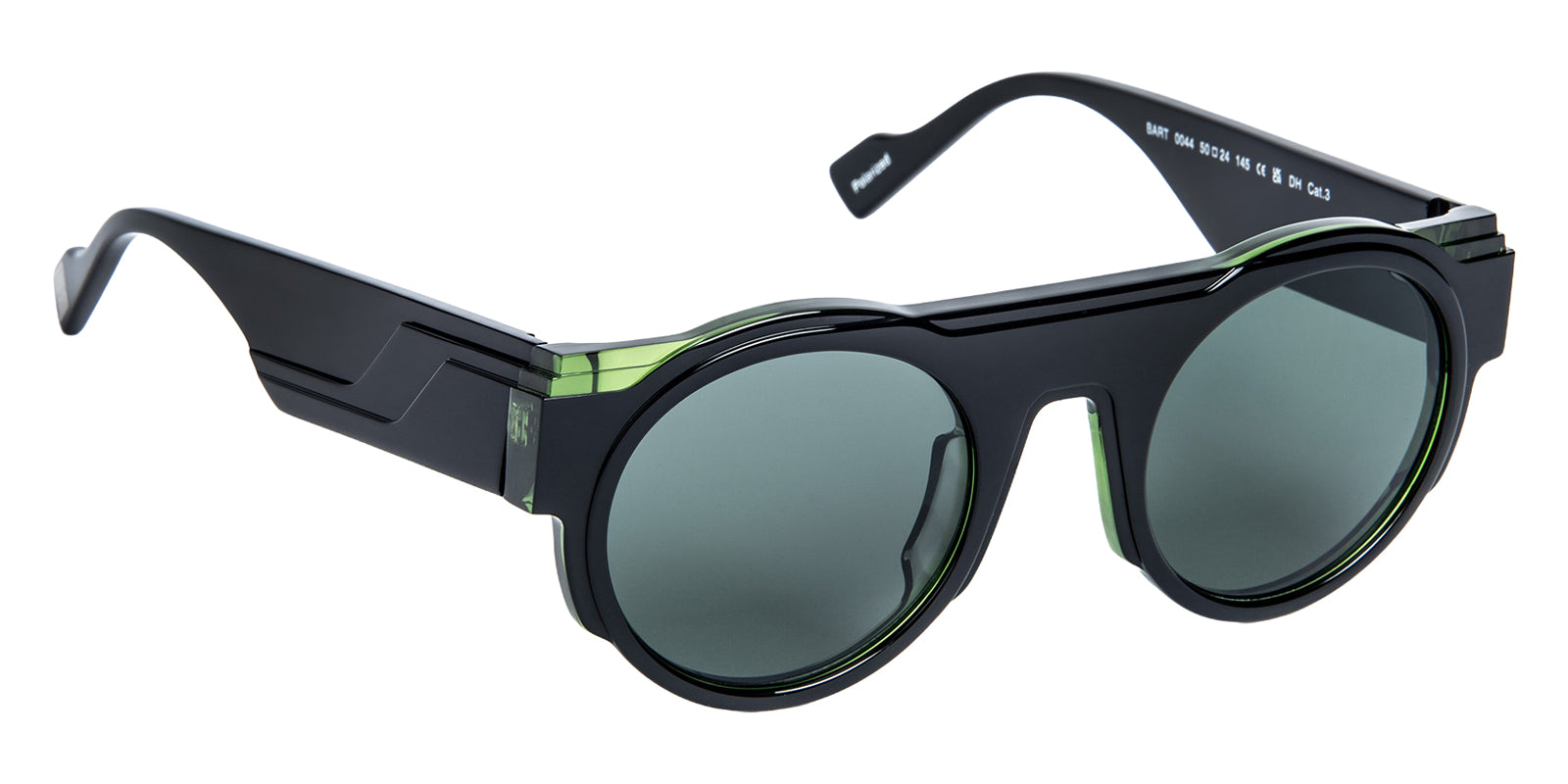 J.F. Rey® BART JFR BART 0044 50 - Black/Green Top Gl Sunglasses