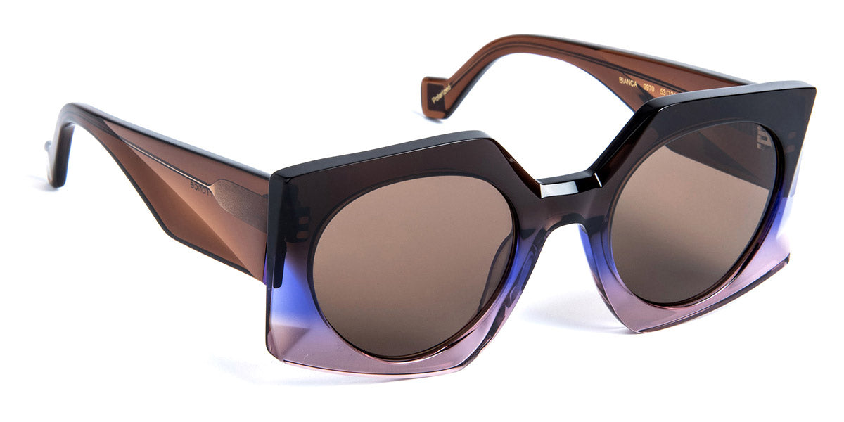 J.F. Rey® Bianca JFR Bianca 9970 53 - 9970 Chocolate / Purple BL Sunglasses