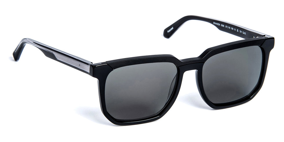 J.F. Rey® Brandon JFR Brandon 0008 57 - 0008 Alu Black/Acetate Black+Lenses Grey Ar Sunglasses