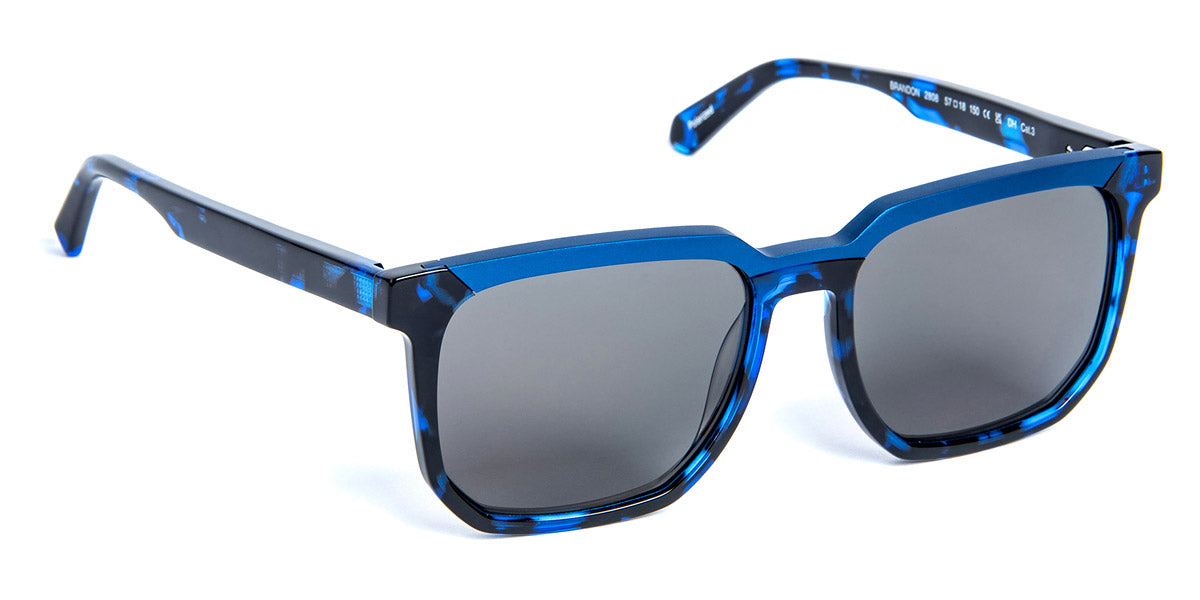 J.F. Rey® Brandon JFR Brandon 2808 57 - 2808 Alu Navy/Blue Demi+Lenses Grey Ar Sunglasses