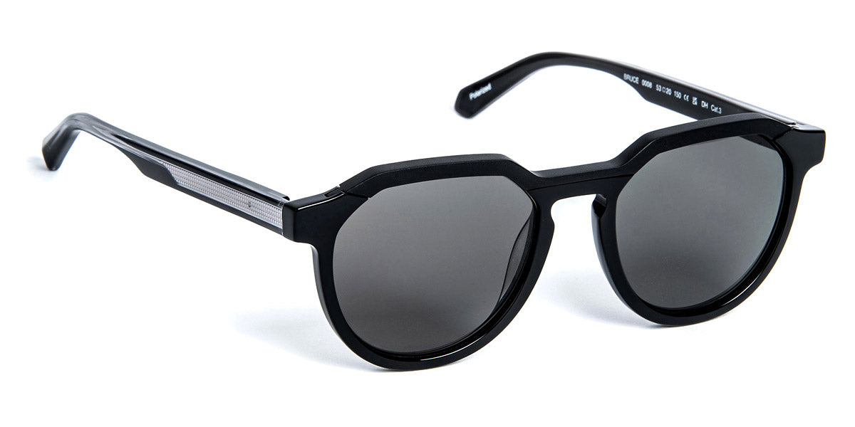 J.F. Rey® Bruce JFR Bruce 0008 53 - 0008 Alu Black/Acetate Black+Lenses Grey Ar Sunglasses