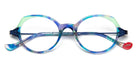 J.F. Rey® Margot JFR Margot 2040 47 - 2040 Blue/Green/Blue Satin Eyeglasses