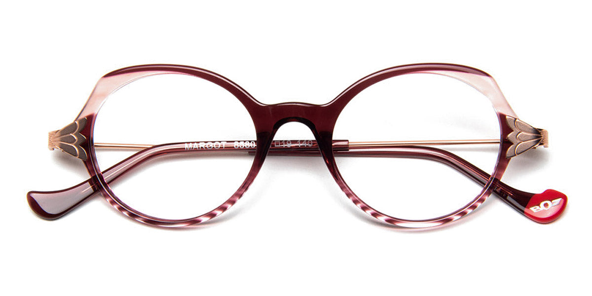 J.F. Rey® Margot JFR Margot 8580 47 - 8580 Lie De Vin/Pink/Pink Gold Satin Eyeglasses