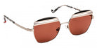 J.F. Rey® Pamela JFR Pamela 0200 55 - 0200 Silver/Black Sunglasses
