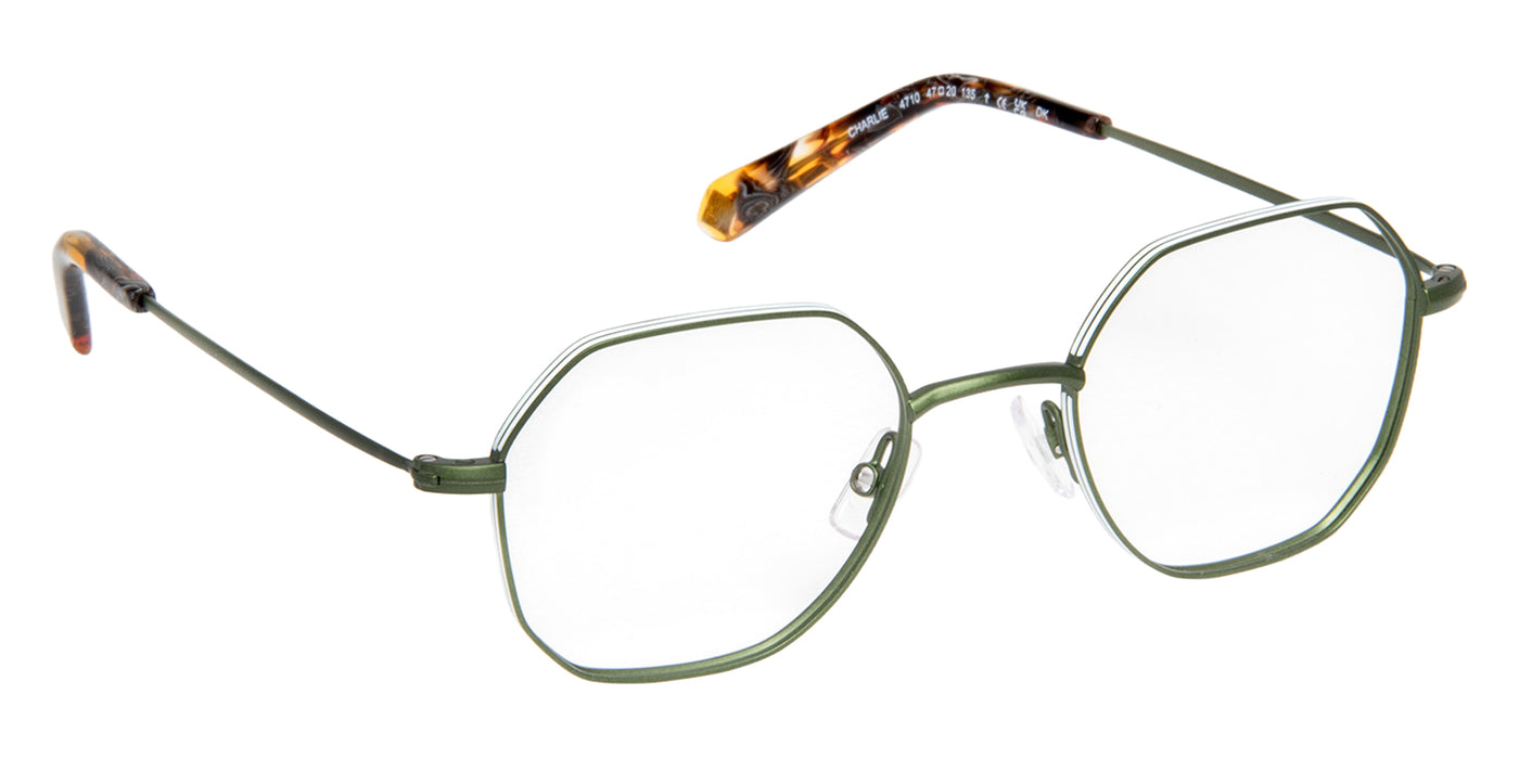 J.F. Rey® CHARLIE JFR CHARLIE 4710 47 - Green/White Eyeglasses