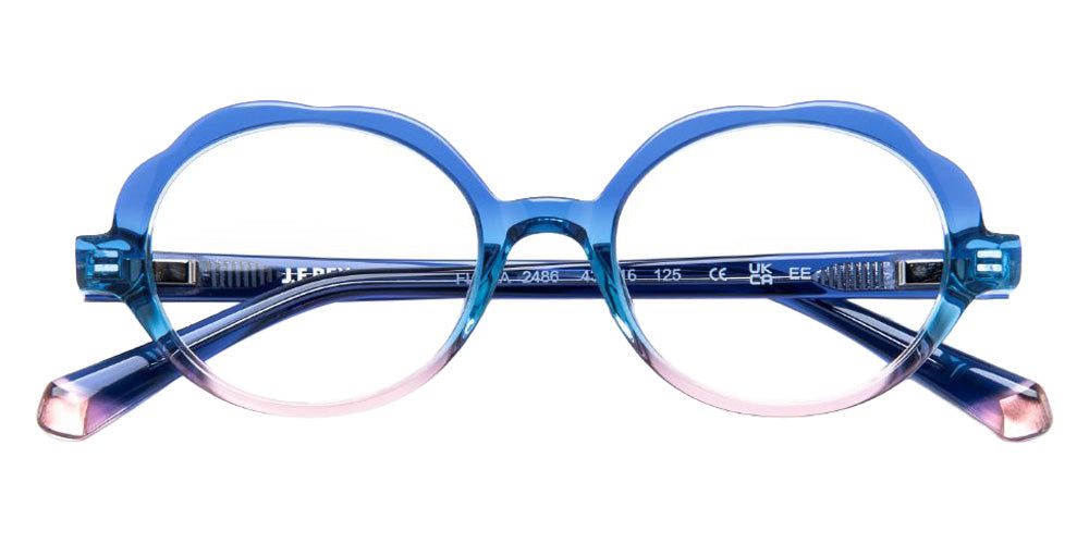 J.F. Rey® Flora Round Eyeglasses - Gradient Blue/Pink