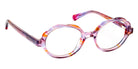 J.F. Rey® Flora Round Eyeglasses - Nuage Mauve Pink