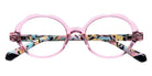 J.F. Rey® Flora Round Eyeglasses - Pink/Arlequin Blue