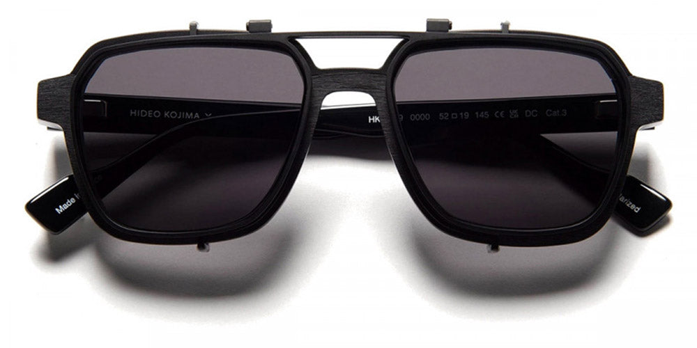 J.F. Rey® HKXJF09 JFR HKXJF09 0000 52 - 0000 Granite Black/Black Sunglasses