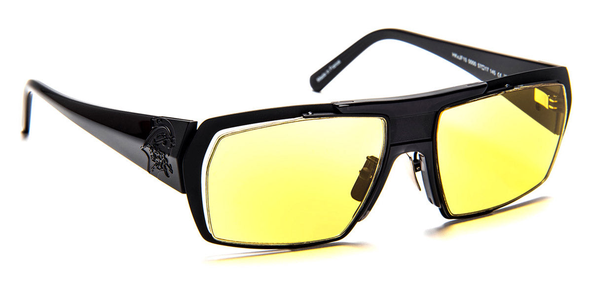 J.F. Rey® HKXJF10 JFR HKXJF10 0000 57 - 0000 Matte and Gloss Black Sunglasses