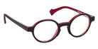 J.F. Rey® JF1342 Round Eyeglasses - Red/Orange