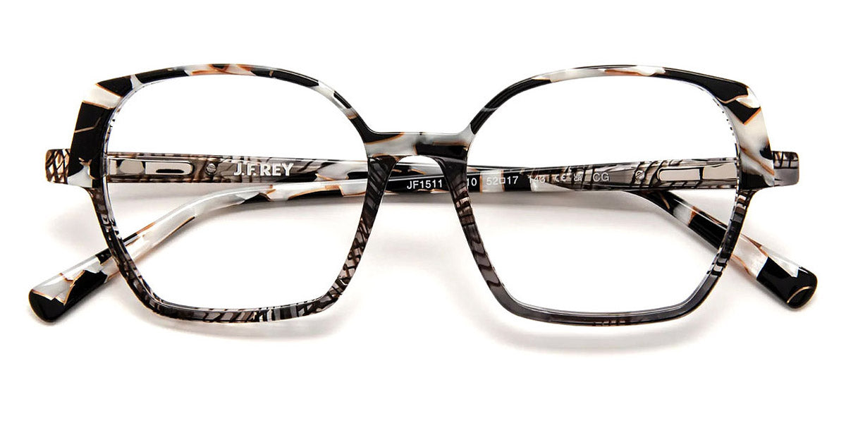 J.F. Rey® JF1511 JFR JF1511 0510 52 - 0510 Black Lace/Pearl White Black Eyeglasses