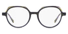 J.F. Rey® JF1512 JFR JF1512 0540 49 - 0540 Stripes Black/Green Eyeglasses