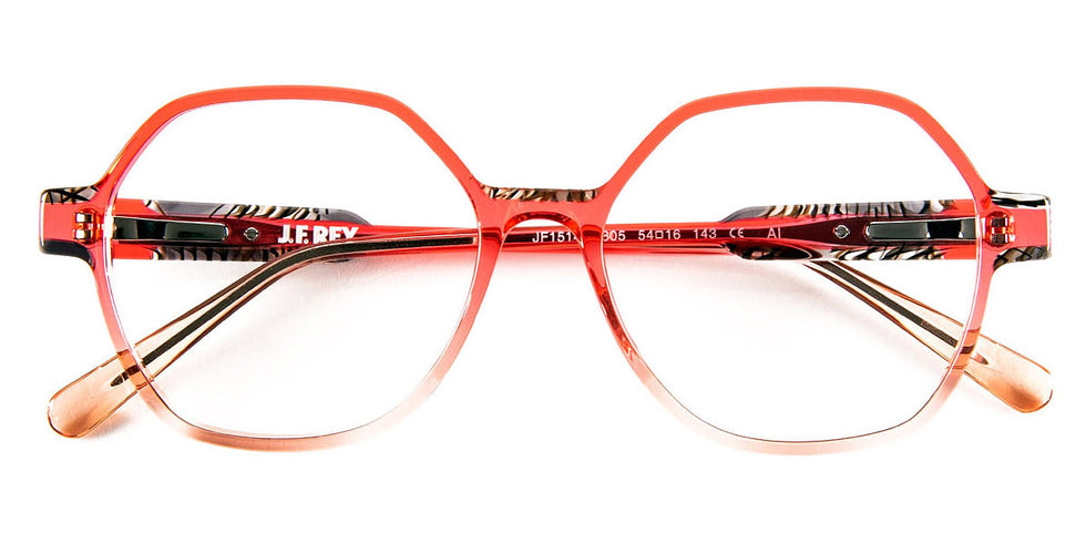 J.F. Rey® JF1514 JFR JF1514 3805 54 - 3805 Red/Caviar Eyeglasses