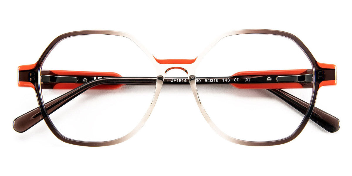 J.F. Rey® JF1514 JFR JF1514 9030 54 - 9030 Brown/Red Orange Eyeglasses