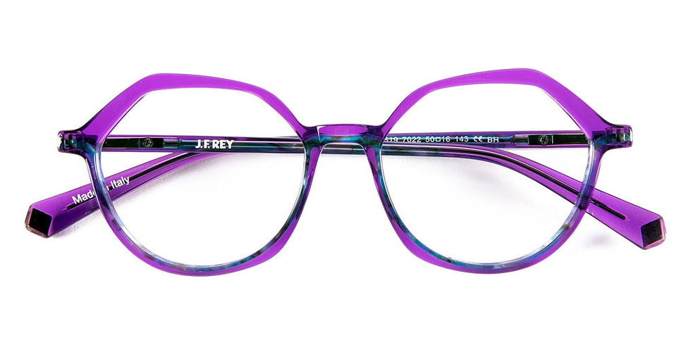 J.F. Rey® JF1519 JFR JF1519 7022 50 - 7022 Purple/Blue Transparent Eyeglasses