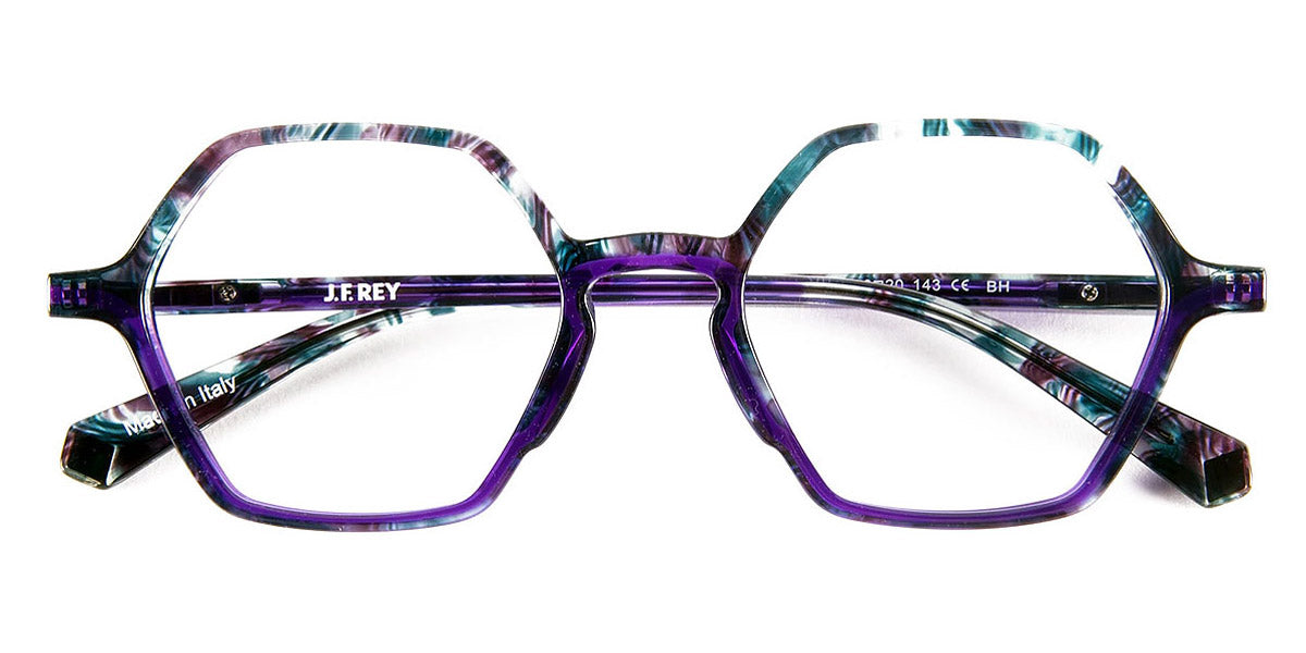 J.F. Rey® JF1520 JFR JF1520 2075 50 - 2075 Blue Transparent/Purple Eyeglasses