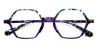 J.F. Rey® JF1520 JFR JF1520 2075 50 - 2075 Blue Transparent/Purple Eyeglasses
